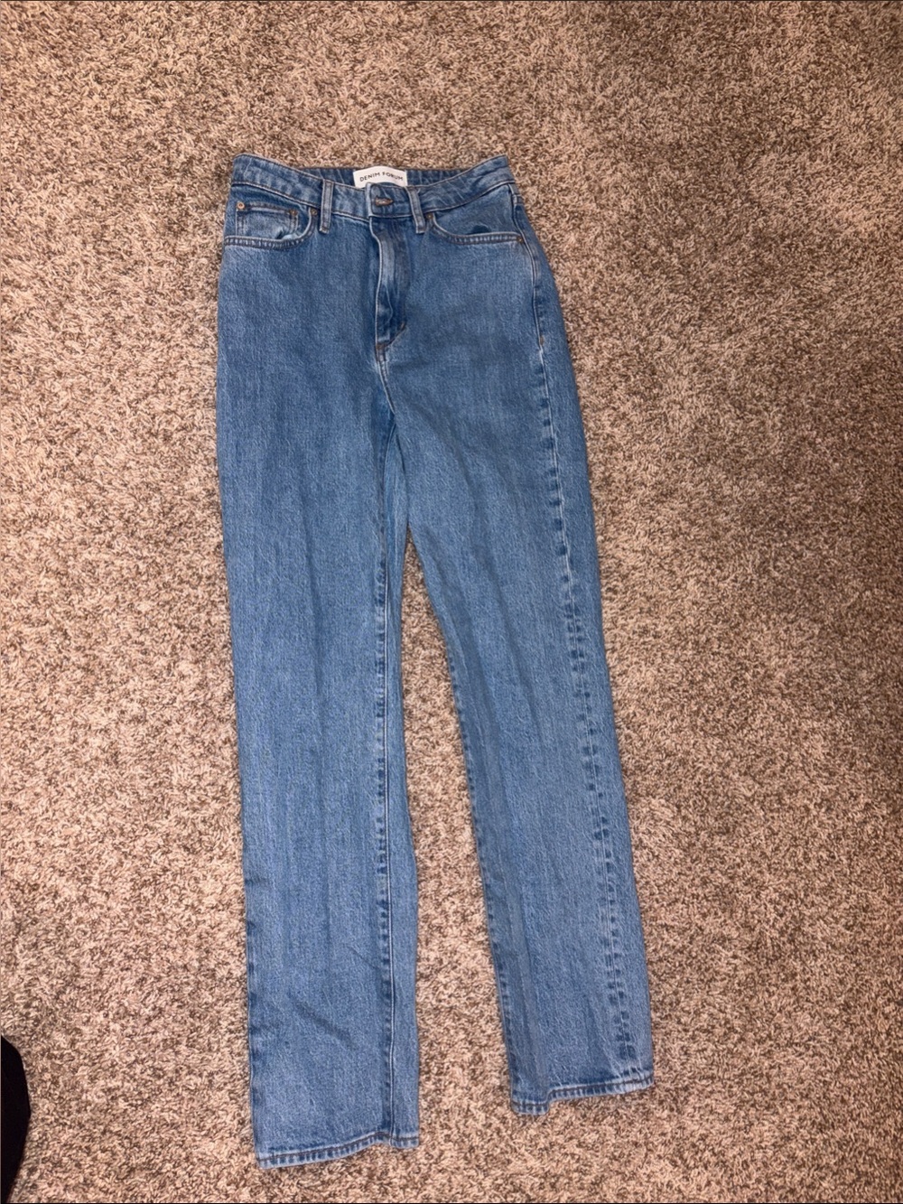 Denim Forum Women's Straight Leg Jeans - Medium Blue 27